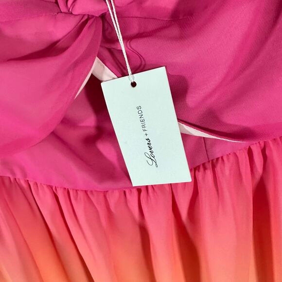 LOVERS & FRIENDS Camila Mini Dress in Sunrise Womans Large Folklore Fairy - Picture 7 of 13